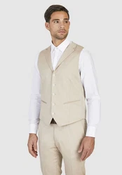 HECHTER PARIS Anzugweste Beige/Khaki/Braun