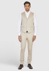 HECHTER PARIS Anzugweste Beige/Khaki/Braun
