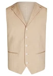 HECHTER PARIS Anzugweste Beige/Khaki/Braun