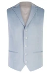 HECHTER PARIS Anzugweste Blau/Hellblau/Grau