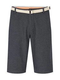Shorts Slim Chino Bermuda With Belt (1-tlg)