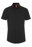 Pure Hatico Kurzarmhemd Slim Fit Unifarben 