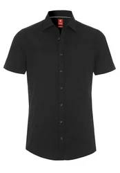 Pure Hatico Kurzarmhemd Slim Fit Unifarben 