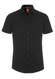 Kurzarmhemd - modisches Halbarm Hemd - slim fit - unifarben