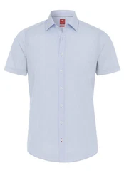 Pure Hatico Kurzarmhemd Slim Fit Unifarben 