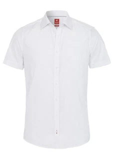 Pure Hatico Kurzarmhemd Slim Fit Unifarben