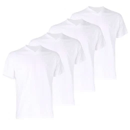 GTZBURG T-Shirt (4-tlg) mit V-Ausschnitt, kurzarm, Premium-Qualitt im 4er Pack