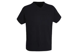 GTZBURG T-Shirt mit V-Ausschnitt, kurzarm Dunkelblau/Schwarz