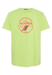 Chiemsee Print-Shirt T-Shirt im Label-Look Neonfarben/Grün/Gelb