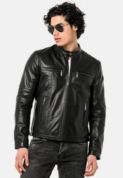 Lederjacke Kidderminster im angesagten Biker-Stil