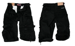 Shorts Cargo Shorts Kurze Hose Lang Short Bermuda 3 /4 Sommer 007B Denim