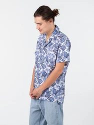 Drykorn Kurzarmhemd Bijan Shirt Blau