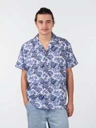 Drykorn Kurzarmhemd Bijan Shirt Blau