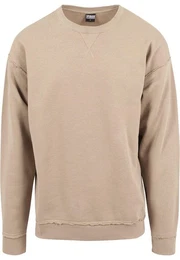 Rundhalspullover Herren Oversized Open Edge Crew (1-tlg)