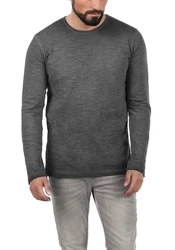 !Solid Langarmshirt SDConner Dunkelgrau/Grau