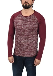 !Solid Langarmshirt SDMevan Longsleeve Dunkelrot/Bordeaux