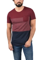 !Solid Rundhalsshirt SDMingo T-Shirt Bordeaux/Lila/Dunkelrot/Rot