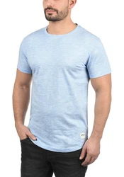 !Solid Rundhalsshirt SDFigos Kurzarmshirt Hellblau/Blau/Grau