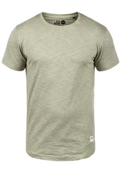!Solid Rundhalsshirt SDFigos Kurzarmshirt Dunkelgrün/Khaki