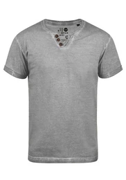 !Solid Rundhalsshirt SDTino Kurzarmshirt mit Knopfleiste