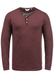 !Solid Langarmshirt SDDoriano Longsleeve im Double-Layer Look