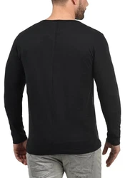 Solid Doriano Herren Longsleeve Langarmshirt mit Grandad-Ausschnitt 