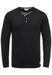 Solid Doriano Herren Longsleeve Langarmshirt mit Grandad-Ausschnitt 