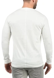 Solid Doriano Herren Longsleeve Langarmshirt mit Grandad-Ausschnitt 
