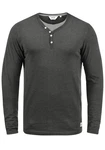 Solid Doriano Herren Longsleeve Langarmshirt mit Grandad-Ausschnitt 