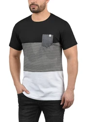 !Solid Malte Herren T-Shirt Kurzarm Shirt Mit Streifen Rundhals (SDMalte) 