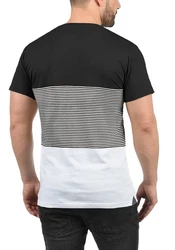!Solid Malte Herren T-Shirt Kurzarm Shirt Mit Streifen Rundhals (SDMalte) 