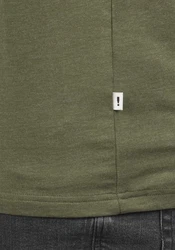 Solid Herren T-Shirt Kurzarm Shirt Mit Rundhalsausschnitt SDBastian Ivy Green Melange (8797)