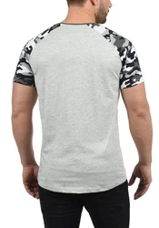 !Solid Cahil Herren T-Shirt Kurzarm Shirt mit Rundhalsausschnitt und Camouflage-Muster Tarnmuster