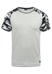 !Solid Cahil Herren T-Shirt Kurzarm Shirt mit Rundhalsausschnitt und Camouflage-Muster Tarnmuster