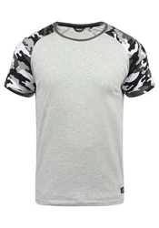 !Solid Cahil Herren T-Shirt Kurzarm Shirt mit Rundhalsausschnitt und Camouflage-Muster Tarnmuster