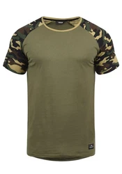 !Solid Cahil Herren T-Shirt Kurzarm Shirt mit Rundhalsausschnitt und Camouflage-Muster 