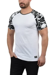 !Solid Cahil Herren T-Shirt Kurzarm Shirt mit Rundhalsausschnitt und Camouflage-Muster Tarnmuster