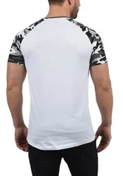 !Solid Cahil Herren T-Shirt Kurzarm Shirt mit Rundhalsausschnitt und Camouflage-Muster Tarnmuster