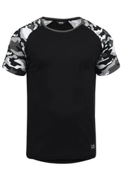 !Solid Cahil Herren T-Shirt Kurzarm Shirt mit Rundhalsausschnitt und Camouflage-Muster 