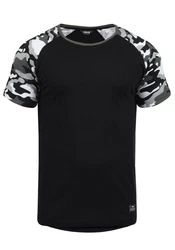 !Solid Cahil Herren T-Shirt Kurzarm Shirt mit Rundhalsausschnitt und Camouflage-Muster 
