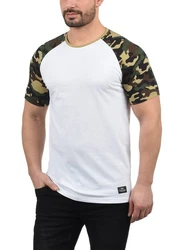 !Solid Cahil Herren T-Shirt Kurzarm Shirt mit Rundhalsausschnitt und Camouflage-Muster Tarnmuster