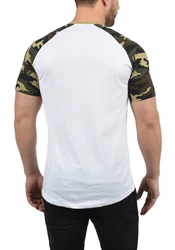 !Solid Cahil Herren T-Shirt Kurzarm Shirt mit Rundhalsausschnitt und Camouflage-Muster Tarnmuster