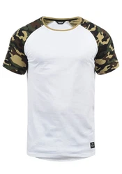 !Solid Cahil Herren T-Shirt Kurzarm Shirt mit Rundhalsausschnitt und Camouflage-Muster Tarnmuster