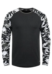 !Solid Rundhalsshirt SDCajus Longsleeve im Baseball-Look