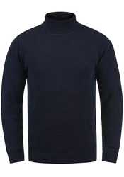 !Solid Rollkragenpullover SDKarlos Dunkelblau