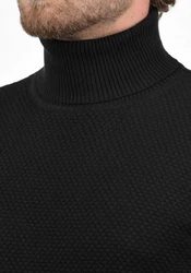 !Solid Rollkragenpullover SDKarlos Schwarz