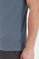 Solid Print-Shirt SDEmmo T-Shirt Blau/Hellblau