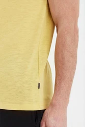 Solid Print-Shirt SDEmmo T-Shirt Gelb