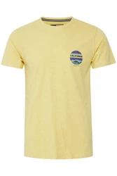 Solid Print-Shirt SDEmmo T-Shirt Gelb