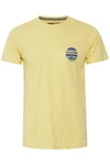 Solid Print-Shirt SDEmmo T-Shirt Gelb